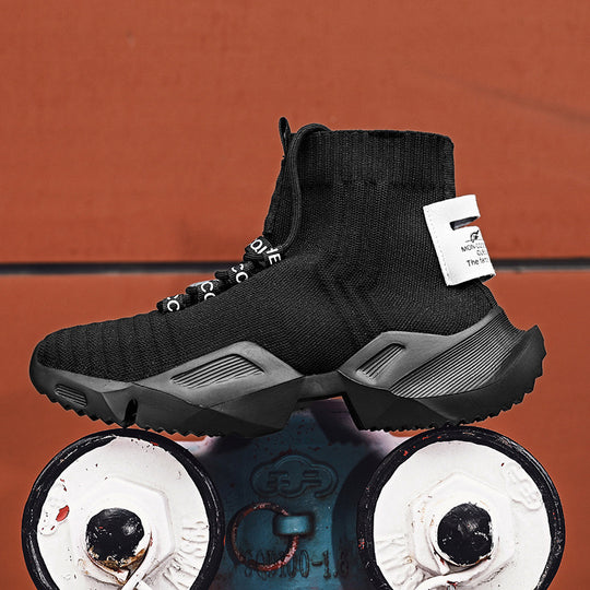 Damen High-Top Sneakers mit elastischem Strick und stylishem Design EB