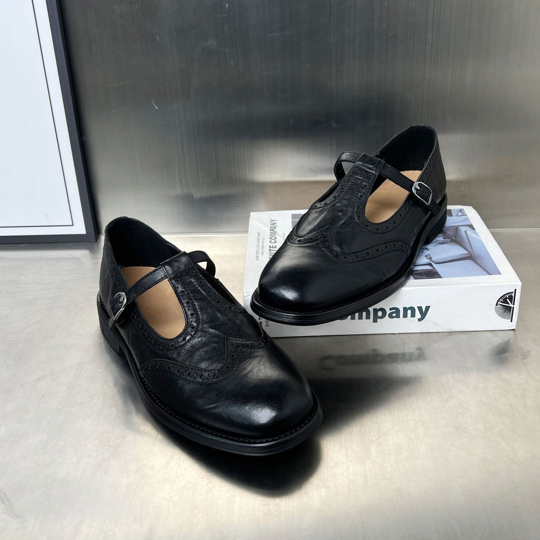 Damen elegante Slipper mit modischen Schnallen und luftigem Design EB