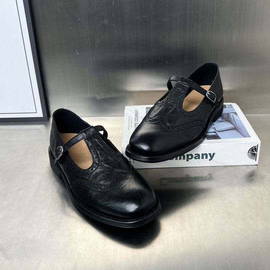 Damen elegante Slipper mit modischen Schnallen und luftigem Design EB