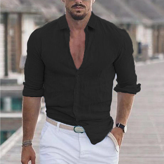 Herren Premium Hemd mit modernem Slim-Fit Schnitt und hautfreundlicher Textur EB