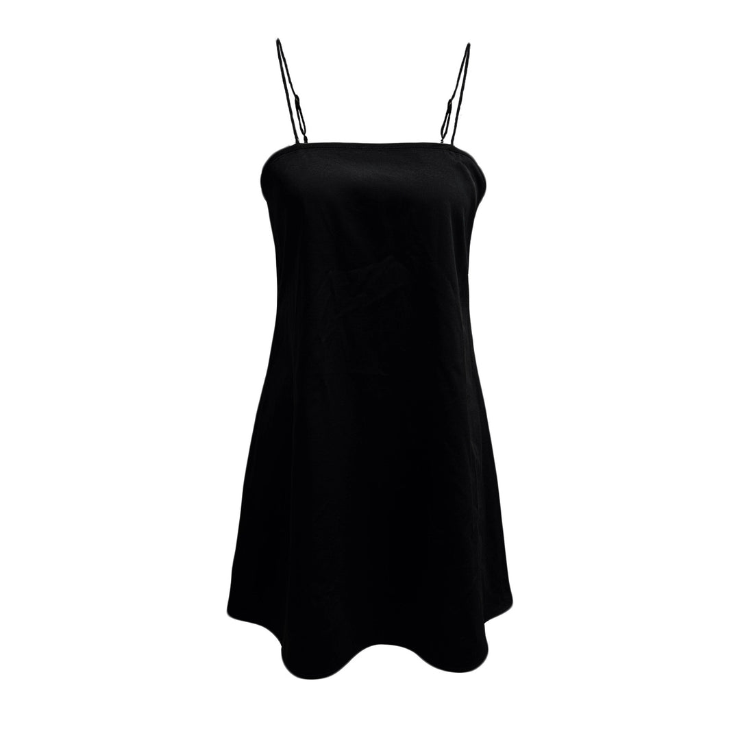Damen luftiges Sommerkleid mit schmalen Trägern und lässigem Schnitt EB