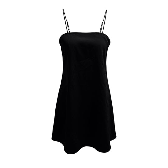 Damen luftiges Sommerkleid mit schmalen Trägern und lässigem Schnitt EB