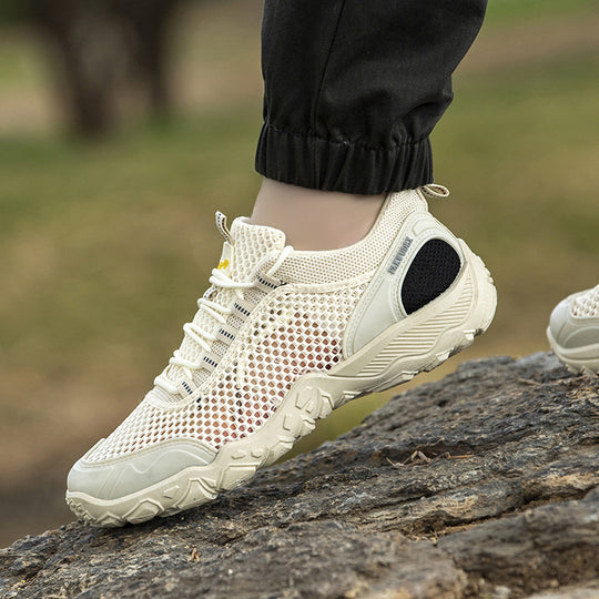 Damen Atmungsaktive Trekking Sneakers mit rutschfester Sohle EB