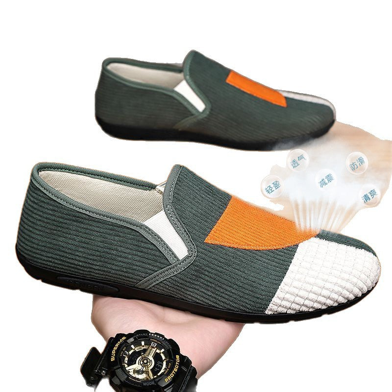 Damen lässige Slip-On Schuhe mit atmungsaktiver Oberflächenstruktur und rutschfester Sohle EB
