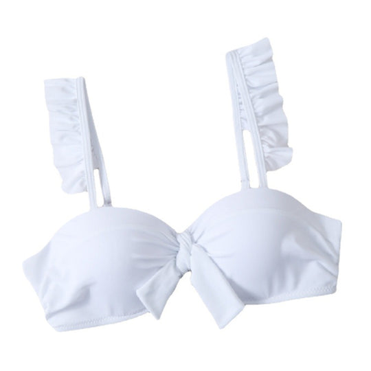 Damen Bikinioberteil mit Rüschendetails EB