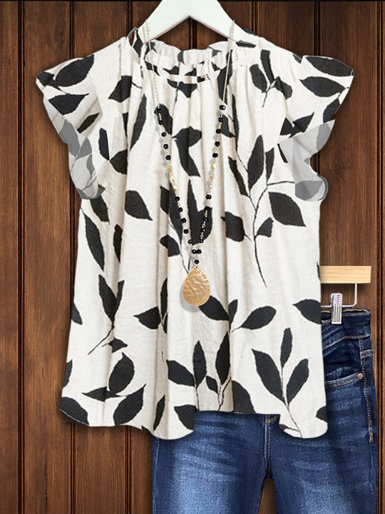 Damen Bluse mit floralem Design EB