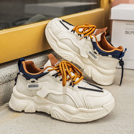 Damen Mode-Sneaker mit strukturiertem Obermaterial und sportlichem Design EB