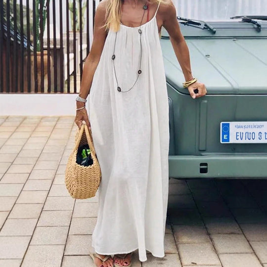 Damen Maxikleid mit tiefem Rücken EB