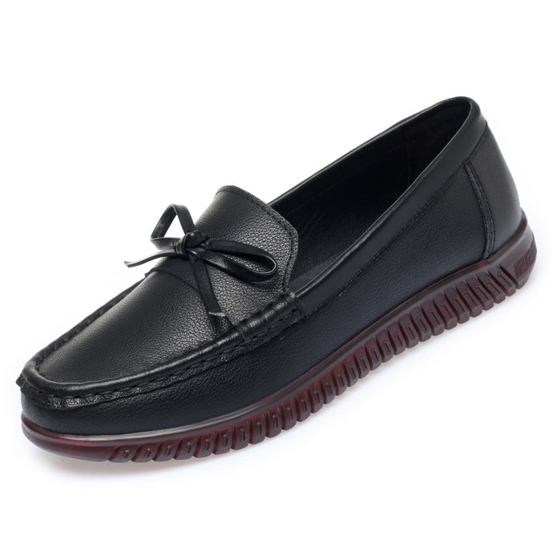 Damen Elegante Mokassins mit modischem Schleifendetail und rutschfester Sohle EB