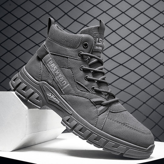 Herren robuste hochgeschnittene Utility-Boots mit Cordura-Einsätzen verstärkter Zehenkappe und stoßdämpfender Offroad-Sohle EB