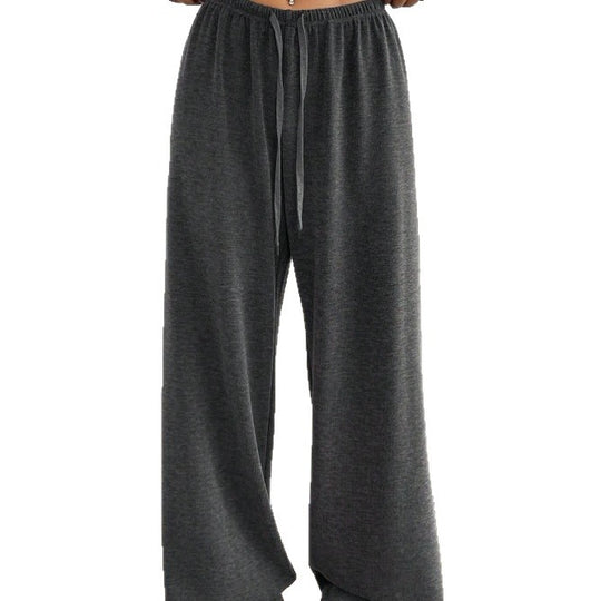 Damen weit geschnittene Freizeit-Hose mit bequemer Taille EB