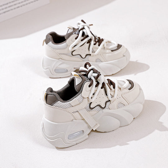 Damen Sportliche Sneakers mit atmungsaktiver Mesh-Oberfläche und rutschfester Sohle EB