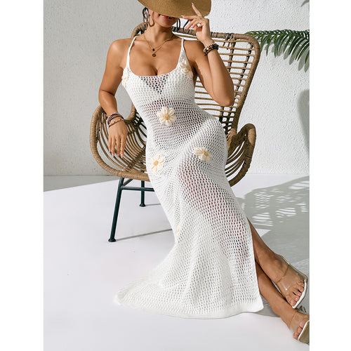 Damen Strandkleid mit Blumenmuster EB