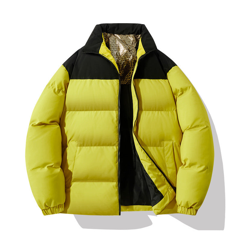 Herren isolierte Steppjacke mit hohem Kragen und praktischen Taschen EB