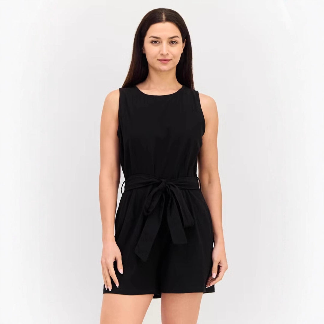 Damen Jumpsuit mit eleganter Taillierung und praktischen Taschen EB