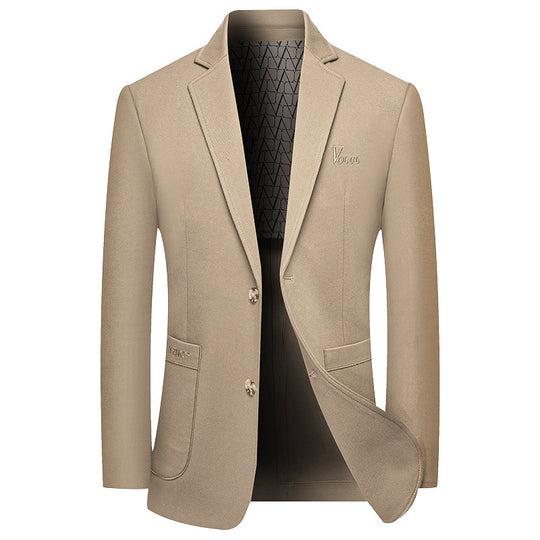 Herren Modernes Einreihiges City-Blazer mit aufgesetzten Taschen und leichter Halbfütterung EB