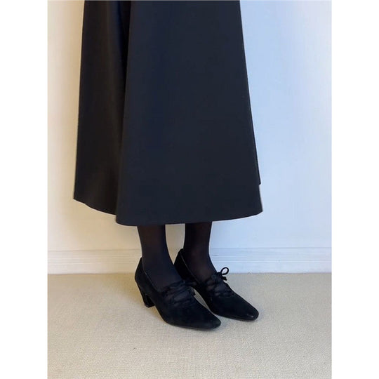 Damen elegante Schnürpumps mit modischem Riemchen-Design EB