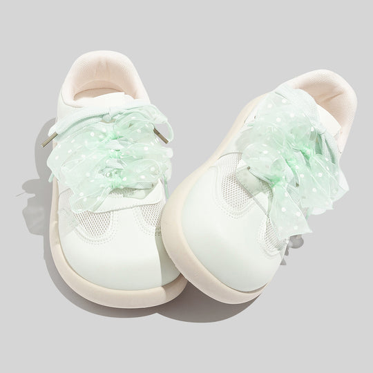 Damen Sneakers mit verspieltem Bogen-Design und atmungsaktiven Netzpanelen EB