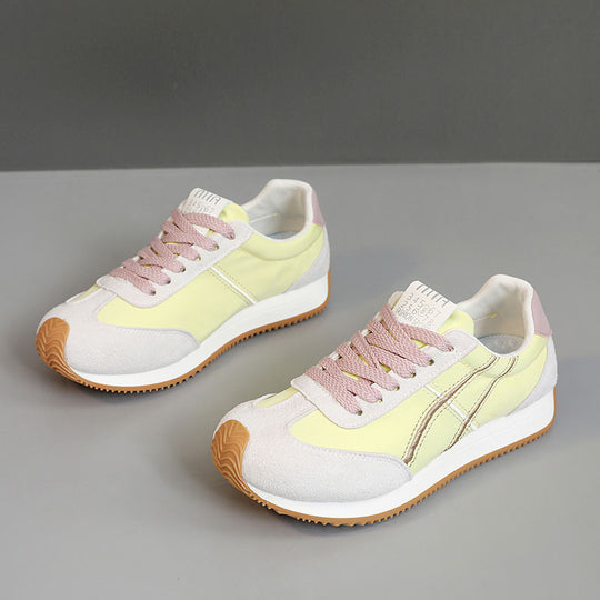 Damen modische Sneakers mit flexibler Laufsohle und stylishem Obermaterial EB