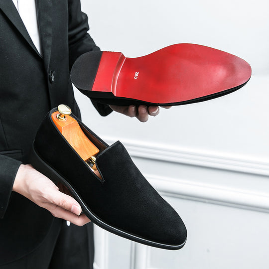 Damen elegante Mokassins aus hochwertigem Wildleder mit rutschfester Sohle EB