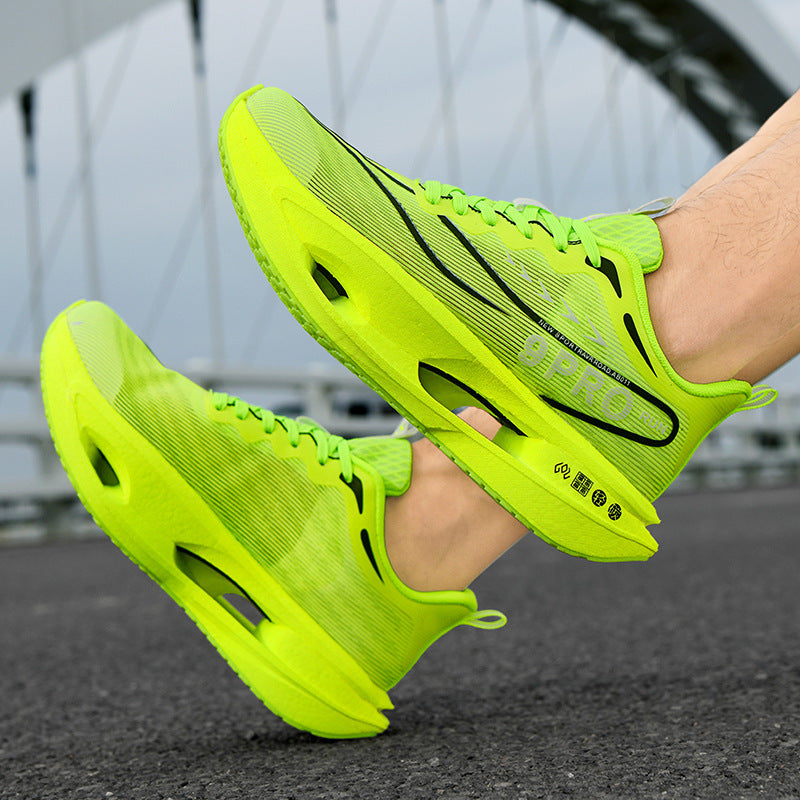 Unisex gedämpfte Wettkampf‑Laufschuhe mit Hohlkern‑Zwischensohle und atmungsaktivem Mesh‑Obermaterial EB