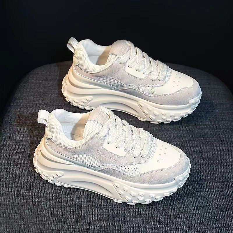 Damen Sportliche Chunky Sneakers mit atmungsaktiver Mesh-Oberfläche und gepolsterter Sohle EB