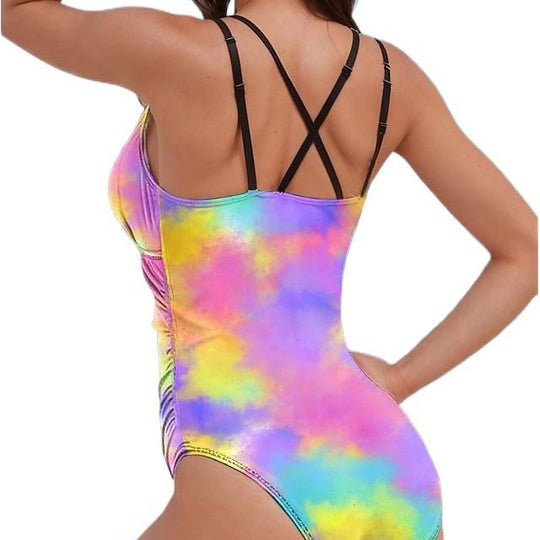 Damen Sportlicher Einteiler mit Farbverlauf EB