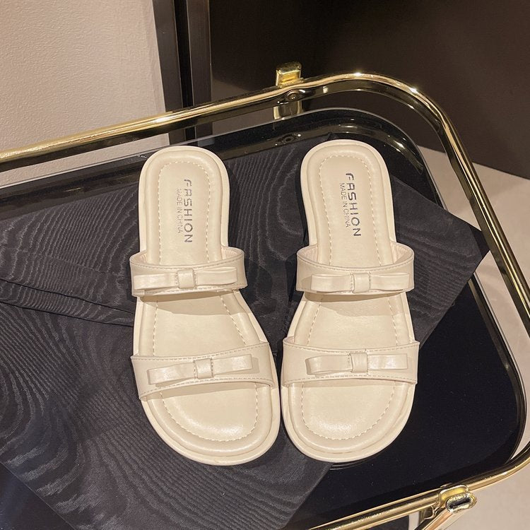 Damen glamouröse Riemchensandalen mit zierlicher Schleifenverzierung EB