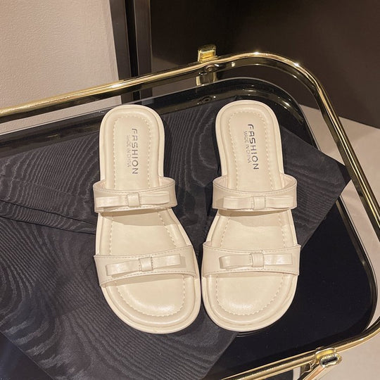 Damen glamouröse Riemchensandalen mit zierlicher Schleifenverzierung EB