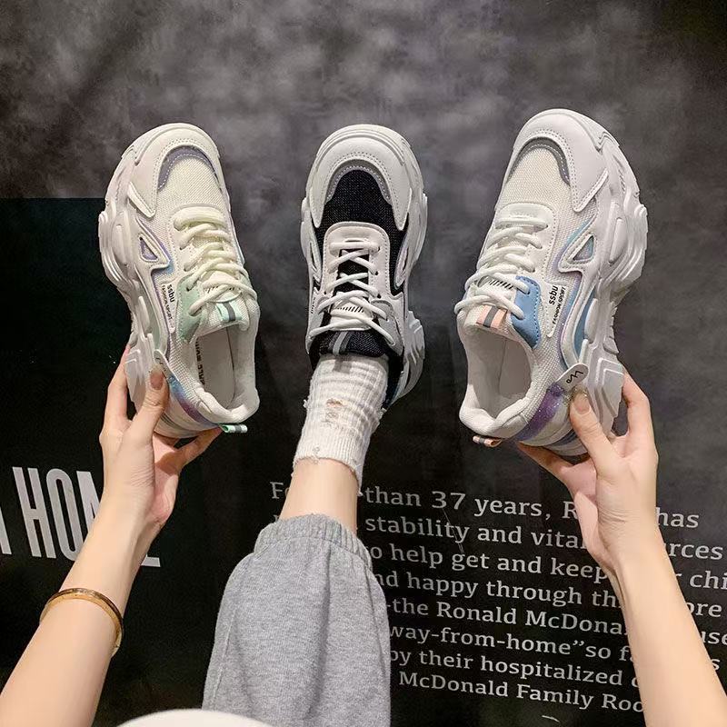 Damen Sportliche Sneaker mit rutschfester Sohle und atmungsaktivem Material EB