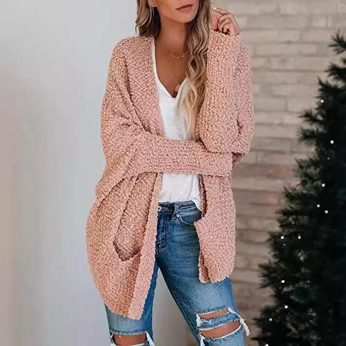 Damen Großer Cardigan mit lockerer Struktur EB