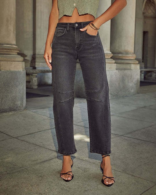 Damen Hochbundige Jeans EB