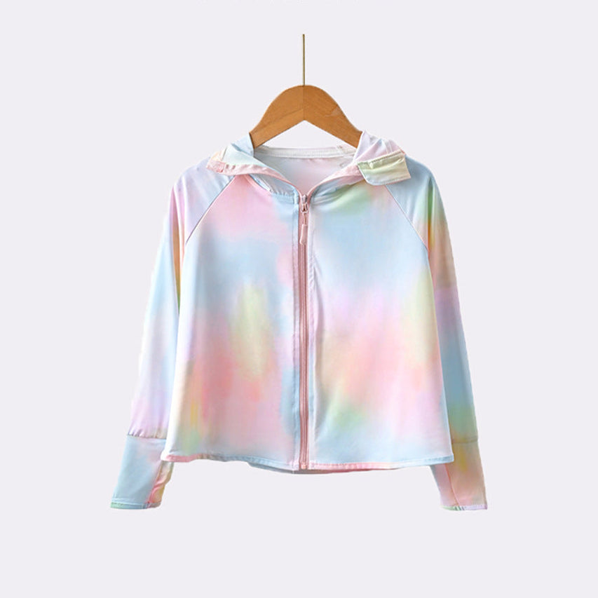 Mädchen leichte Kapuzenjacke mit niedlichem Tiermotiv EB