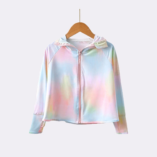 Mädchen leichte Kapuzenjacke mit niedlichem Tiermotiv EB