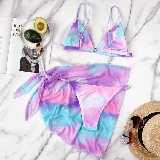 Damen Triangel-Bikini mit Wickelrock EB