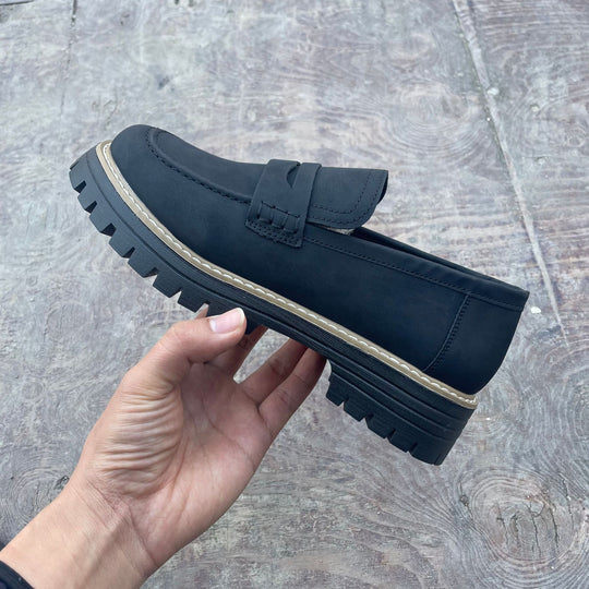 Damen nan Penny-Loafer mit dicker Profilsohle und anatomischer Komfortinnensohle EB