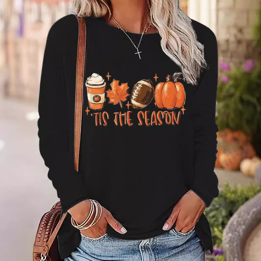 Damen Lässiges Langarmshirt mit elegantem Schnitt und komfortablem Stoff EB