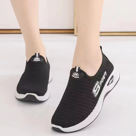 Damen Slip-On Sportsneaker mit atmungsaktiver Mesh-Oberfläche EB