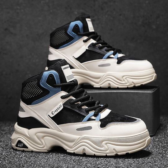Damen Sportliche High-Top Sneakers mit dämpfender Sohle und atmungsaktivem Obermaterial EB