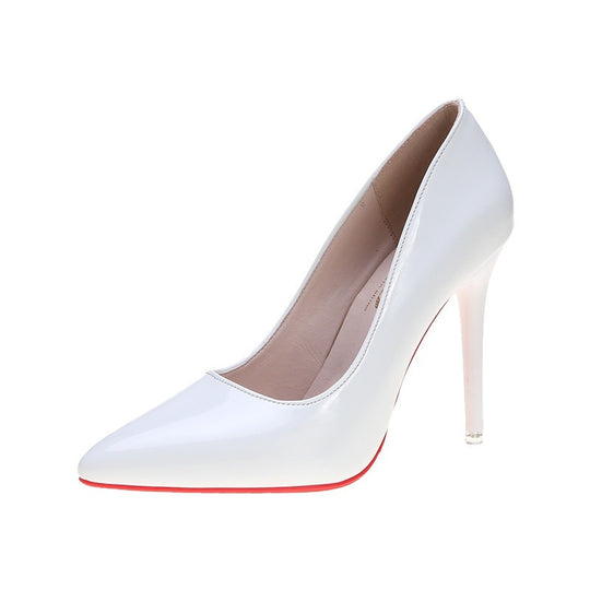 Damen Elegante Stiletto-Pumps mit hochglänzender Oberfläche EB