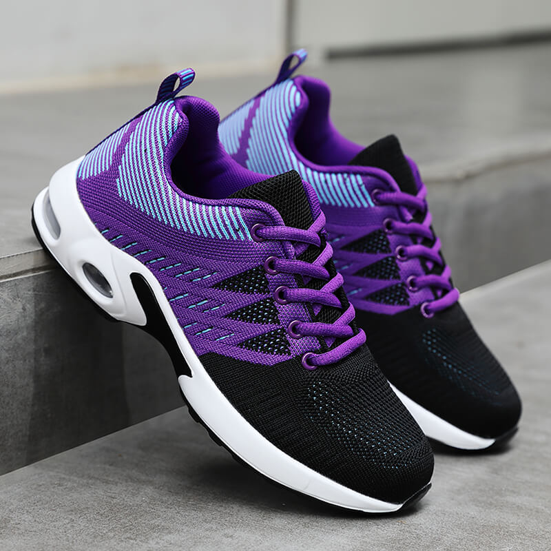 Damen Sportliche Lightweight Sneakers mit atmungsaktiver Mesh-Oberfläche und dämpfender Sohle EB