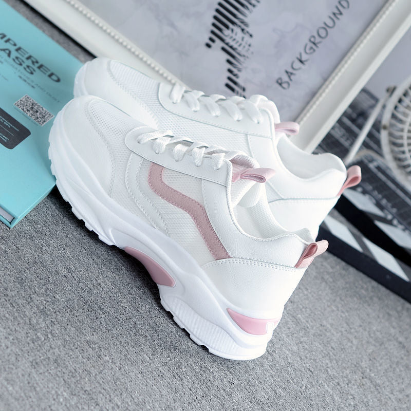 Damen trendige Sneaker mit luftiger Dämpfung und atmungsaktivem Obermaterial EB
