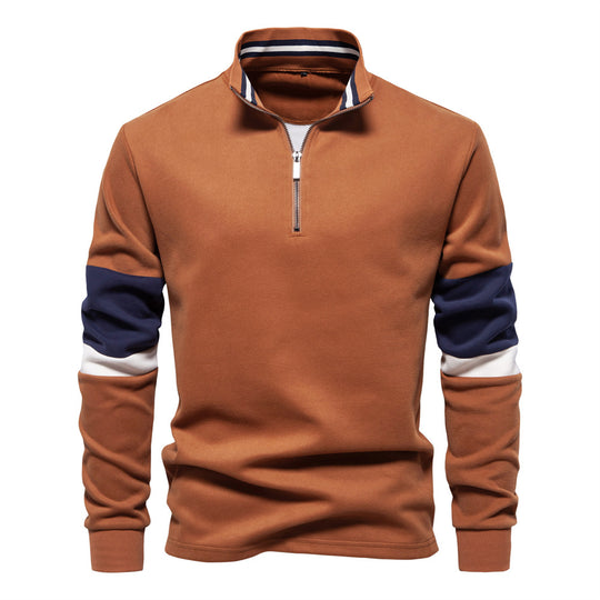 Herren Sportlicher Stehkragenpullover EB