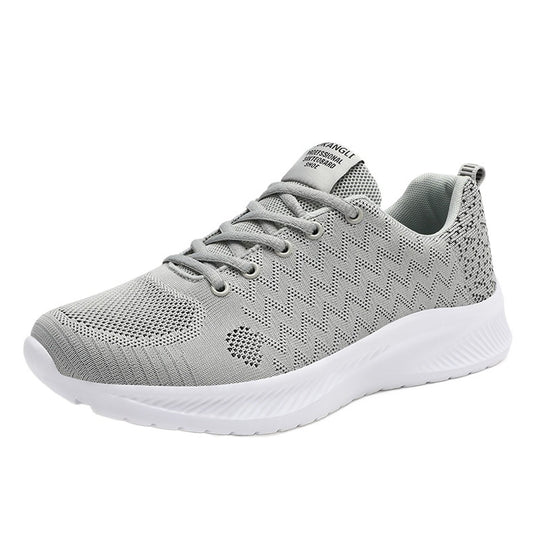Damen Laufende Sneakers mit atmungsaktivem gestricktem Obermaterial und stoßdämpfender Sohle EB