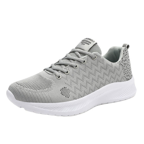 Damen Laufende Sneakers mit atmungsaktivem gestricktem Obermaterial und stoßdämpfender Sohle EB