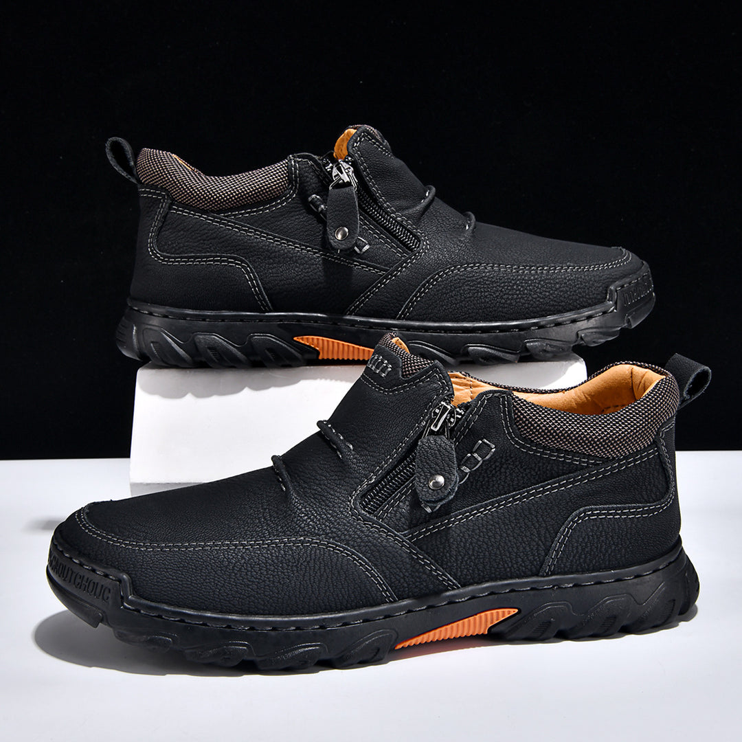 Herren Bequeme und elegante Stiefeletten mit Reißverschluss EB