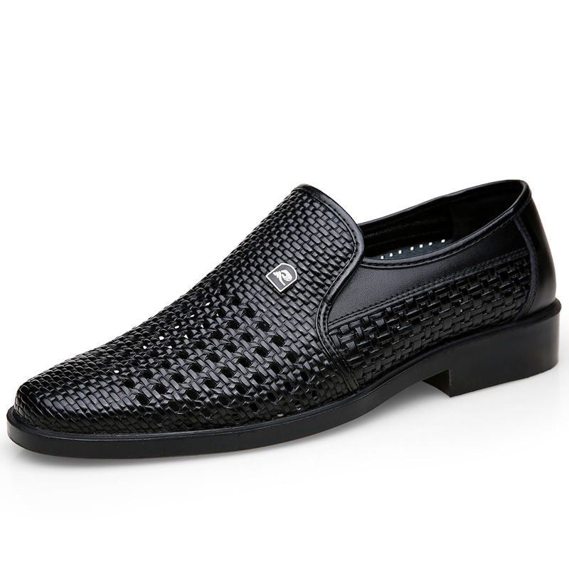 Herren Atmungsaktive Handgewebte Slipper EB