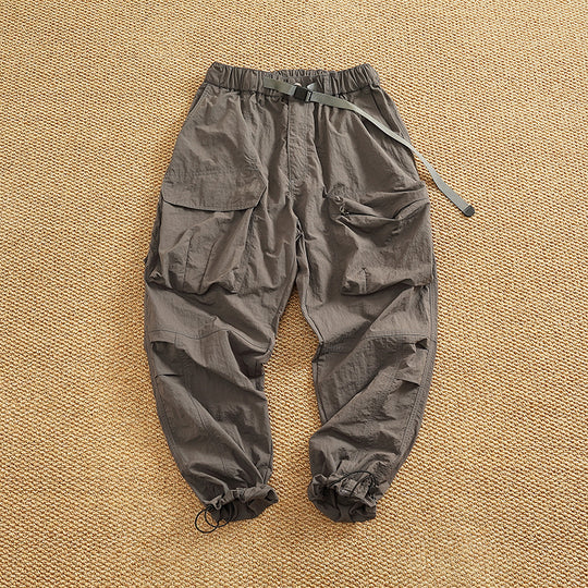 Damen Cargo-Hose mit elastischem Bund und multifunktionalen Taschen EB