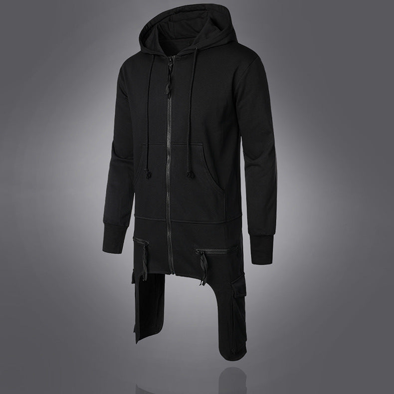 Damen Urbaner Kapuzenmantel mit asymmetrischem Schnitt und praktischen Taschen EB
