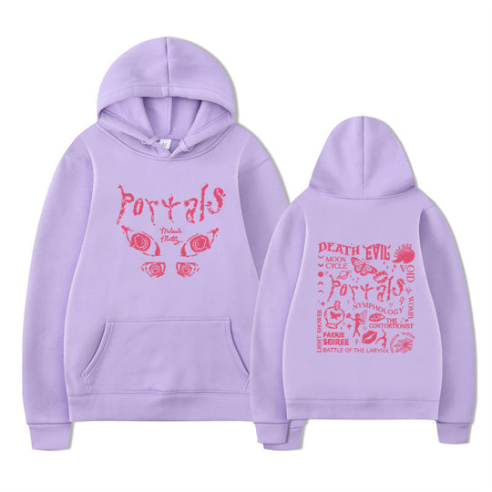 Damen Kapuzenpullover mit kreativem Motiv und bequemer Passform EB